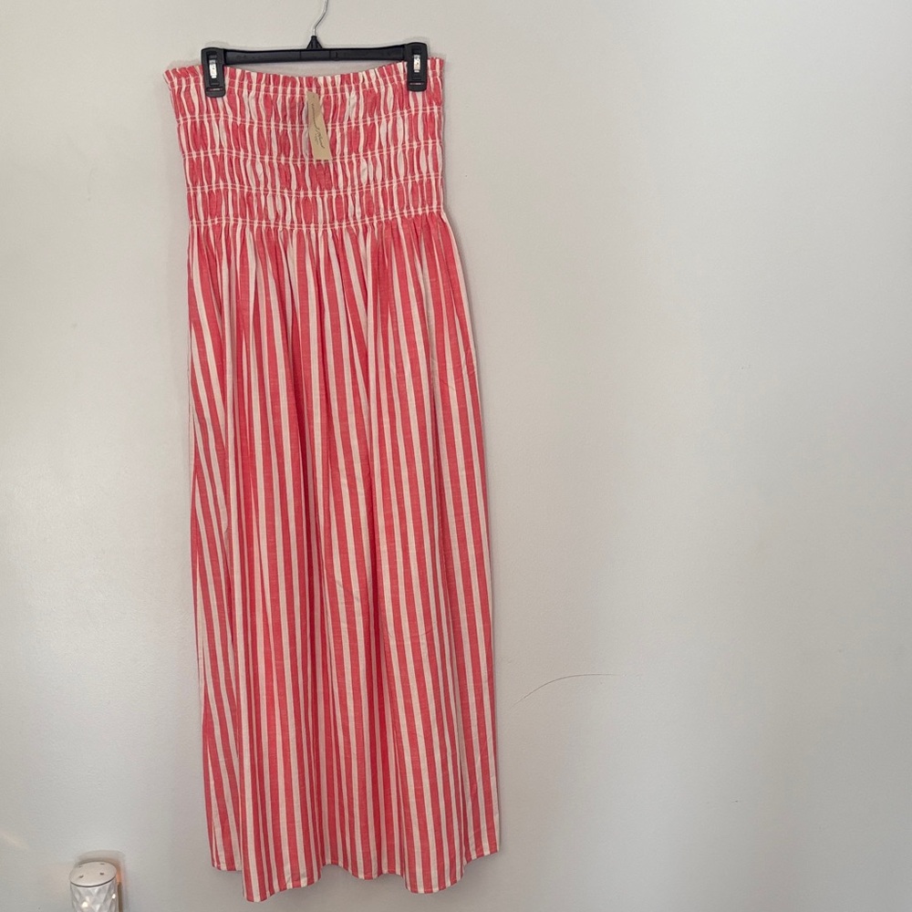 Universal Thread Pink and White Striped Maxi dress